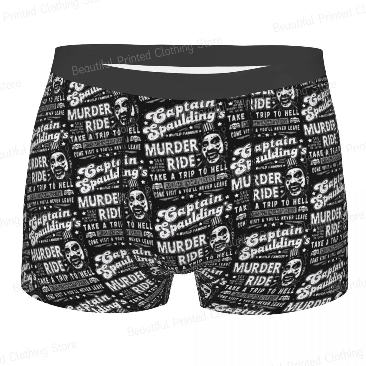 Мужские трусы-боксеры Captain Spaulding Rides дышащее нижнее белье шорты высокого качества