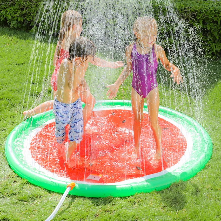 

PVC water spray pad watermelon water spray pad swimming circle children playing water summer beach inflatable water spray pad
