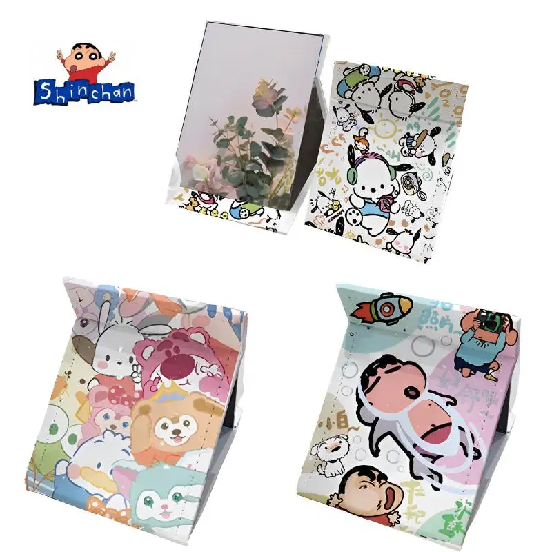 

Crayon Shin-chan Folding Mirror Kawaii Anime Pachacco StellaLou Portable Makeup Mirror Desktop Simple High Definition Mirror Y2K