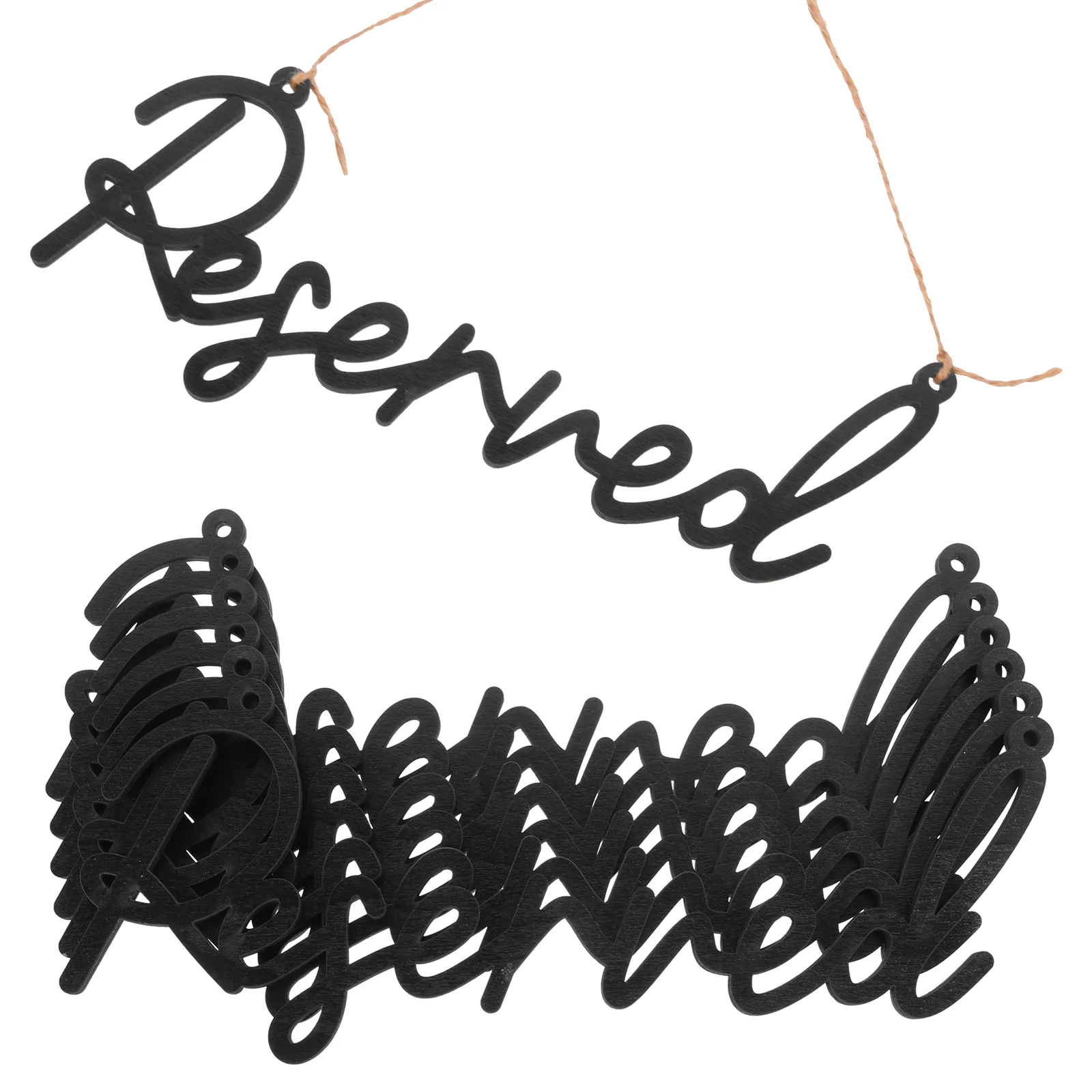 6-шт. Зарезервированный знак подвесной свадебный должен иметь декоративный