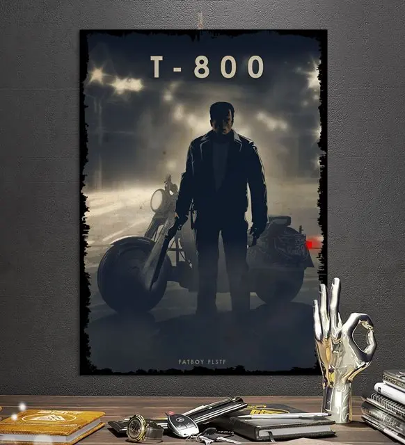 

Новинка 2021, мотоциклетный тематический подарок T800, индивидуальный дизайн, 8 мм, декоративное искусство, украшение для дома, аксессуары для с...