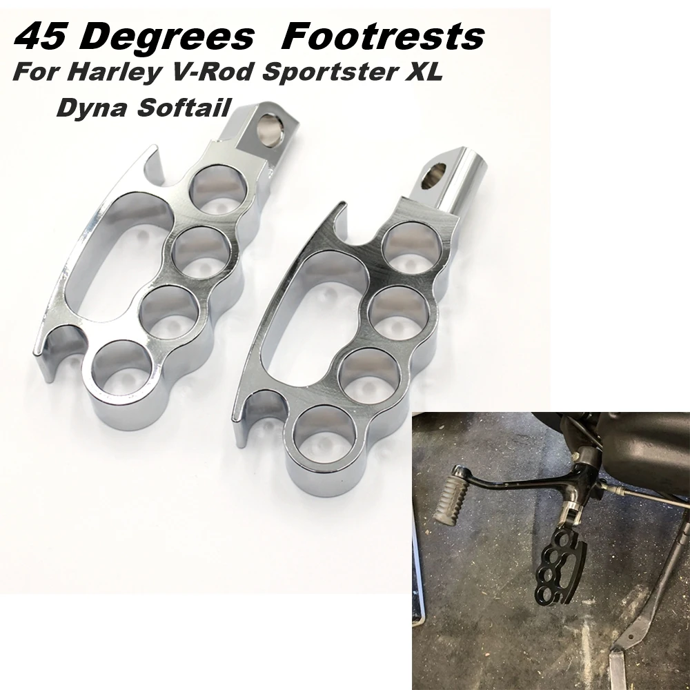 

2 шт., подножки для Harley Sportster 883 1200 Touring 93-2016 Dyna Softail