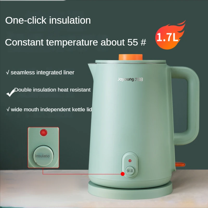 Electric kettle household heating insulation integrated electric  automatic power off large capacity constant temperature