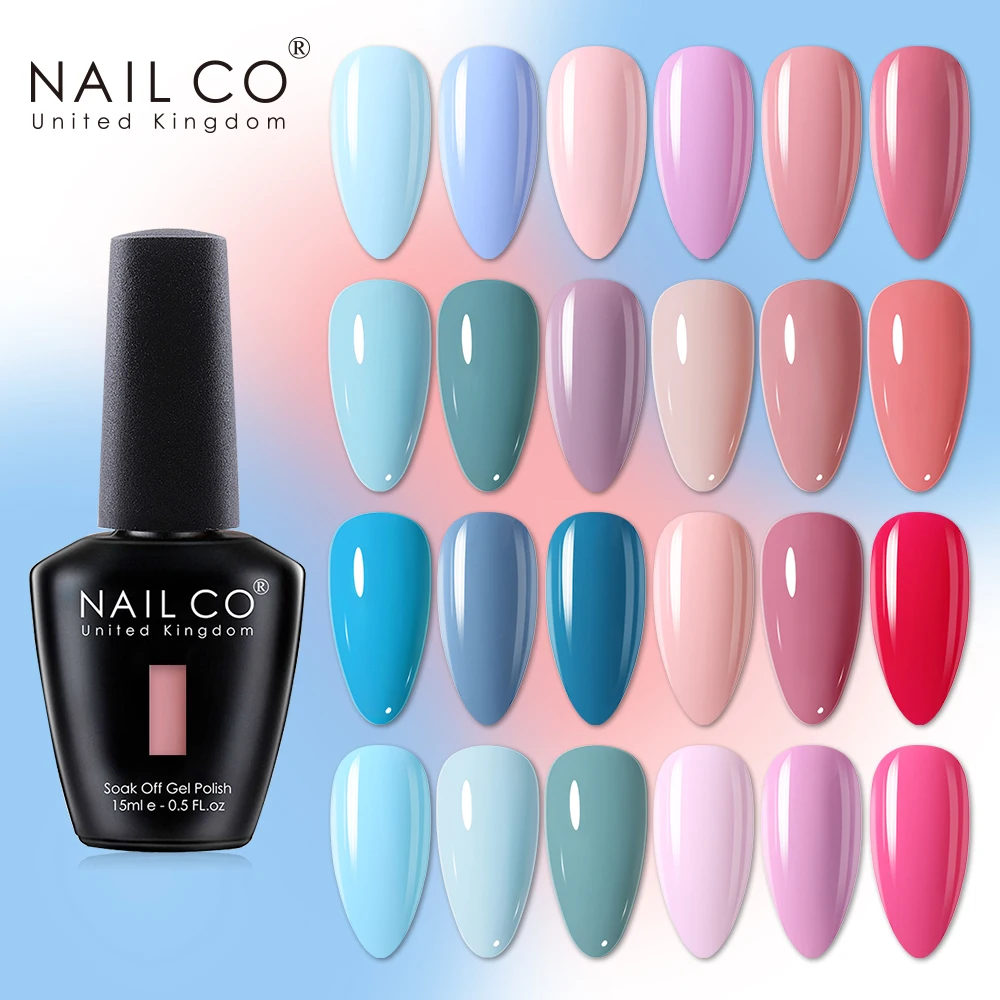 

NAILCO 15ml Summer UV Gel Nail Polish Pink Colors Lakiery Hybrydowe Vernis Nail Gel Bule Nail Art Gellak Series Manicure Design