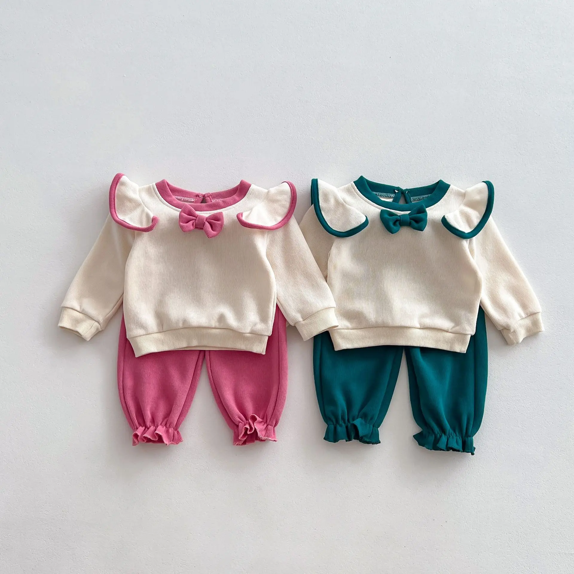 

2 шт., детский хлопковый комплект из свитшота и брюк