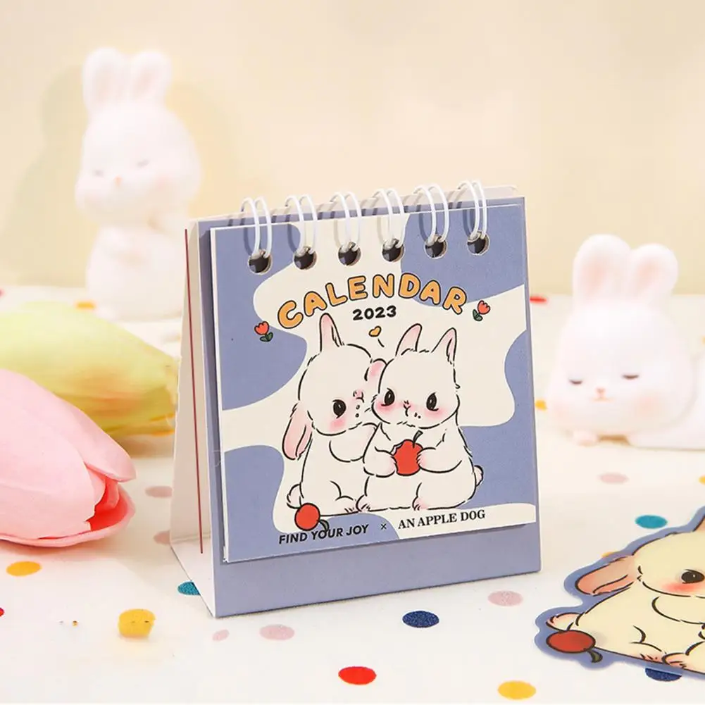 

Excellent Kids Gift Adorable School Supplies 2023 Cartoon Rabbit Daily Schedule Table Planner Desk Calendar Time Management