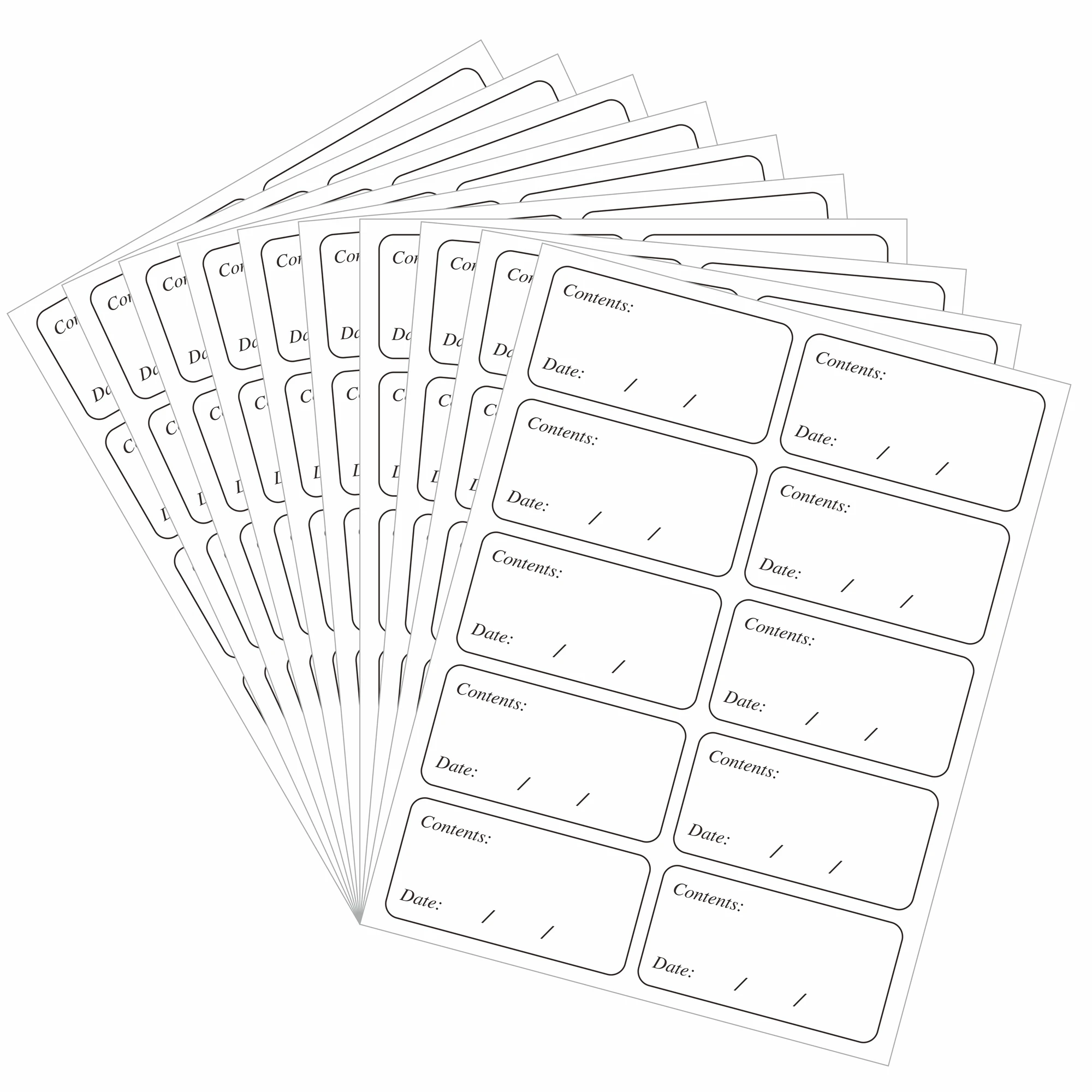 

50/100pcs Removable Freezer Labels Easy Peel Off - Frozen Food Storage Labels That Leave No Sticky Residue After Use