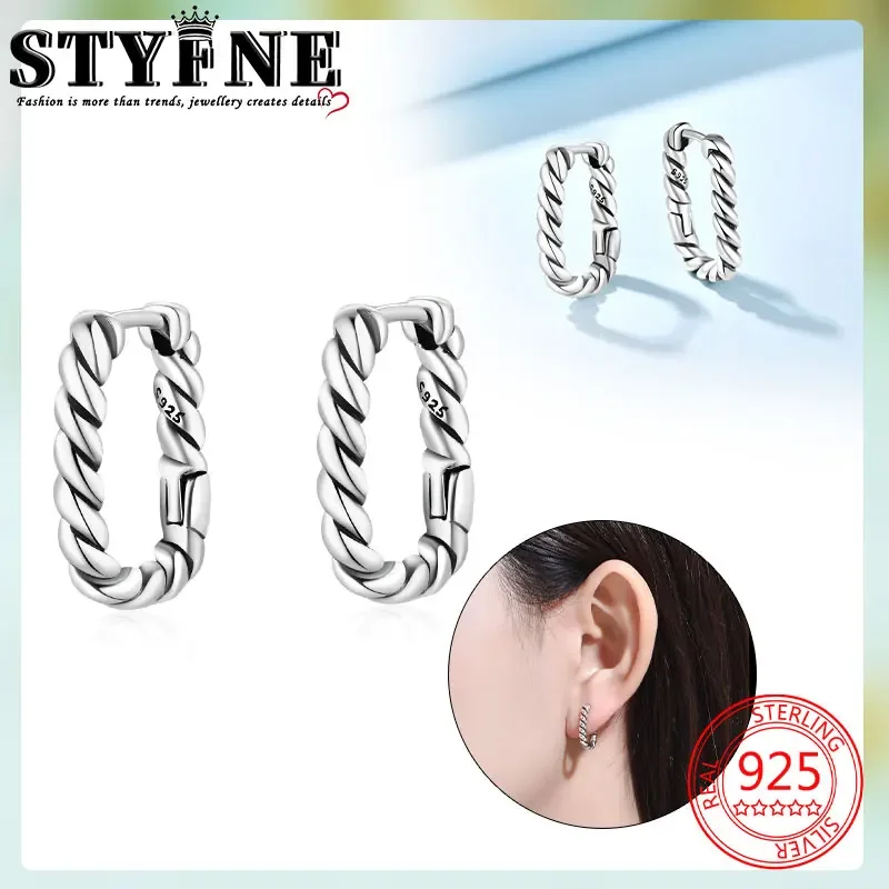 Лидер продаж серьги-кольца для путешествий хобби девочек минималистичные витые