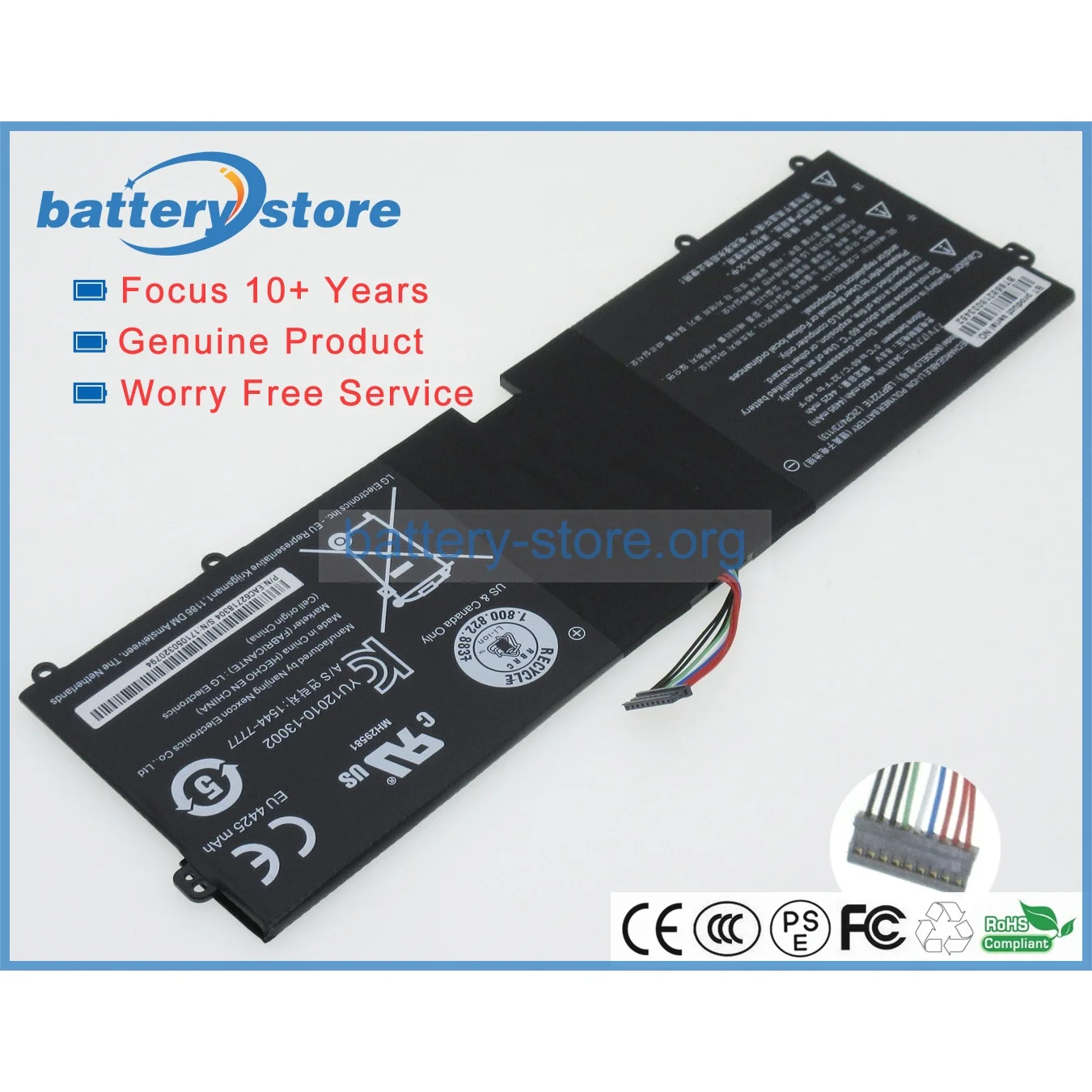 Фото Новая батарея LBP7221E для LG Gram 15z960-a. Aa75u1, Gram 15z960-a. Aa52u1, Gram 15Z960-GA56K,4495 мАч №1