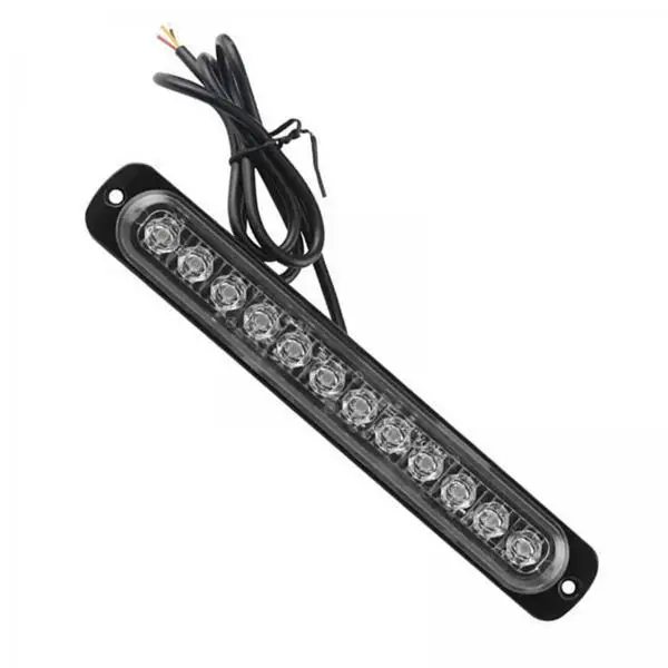 

2x 12 LED Strobe Lights, 12V 24V Signal Warning Light Alarm Light 50000H 36W