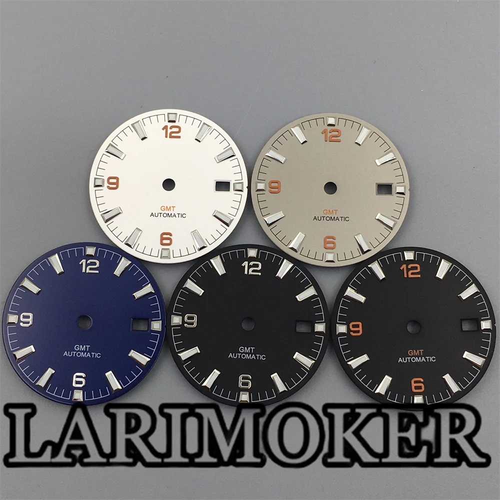 LARIMOKER 30 мм циферблат зеленый Светящийся Белый Серый Синий Черный подходит для