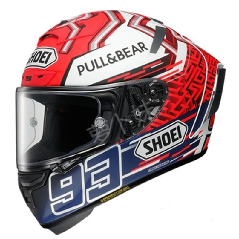 

New Full Face Motorcycle Helmet X14 93 Marquez Helmet Blue Ant Anti-fog Visor Riding Motocross Racing Motobike Helmet H