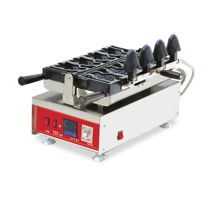 

Electric or gas open mouth fish cake making machine /GL-702 taiyaki waffle make machine