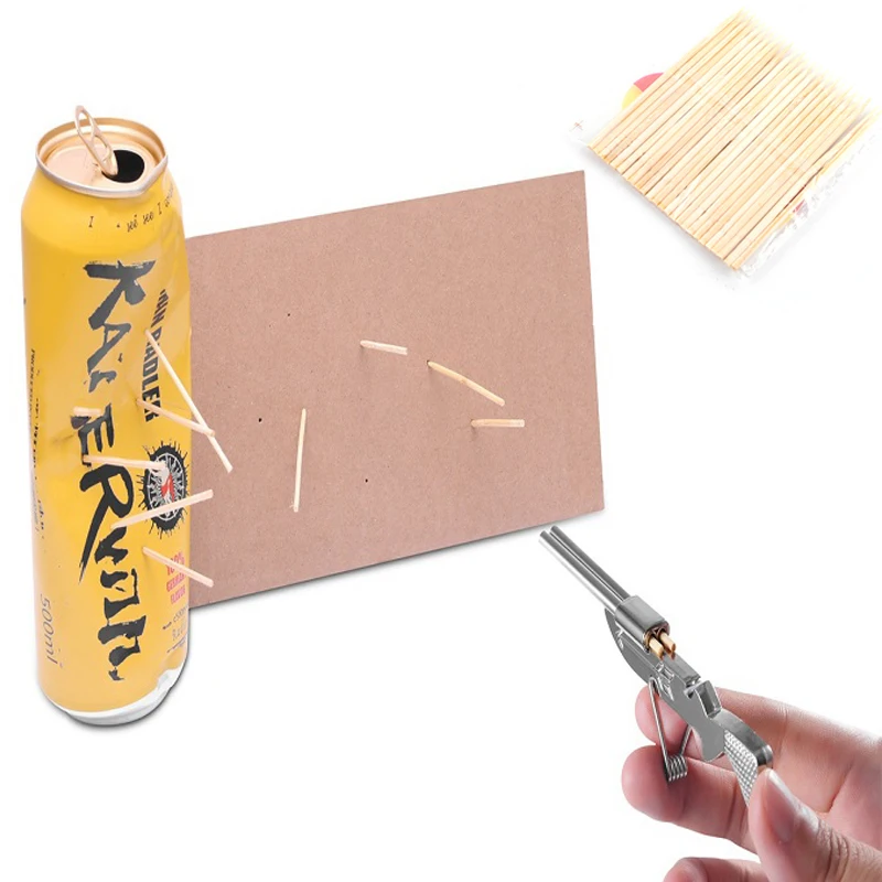 

Mini Toothpick Launcher Toy Funny Hunting Shooting Toys Fun Shooting Toy Hunting Outdoor Decompression Anti-Stress Toys Ornament