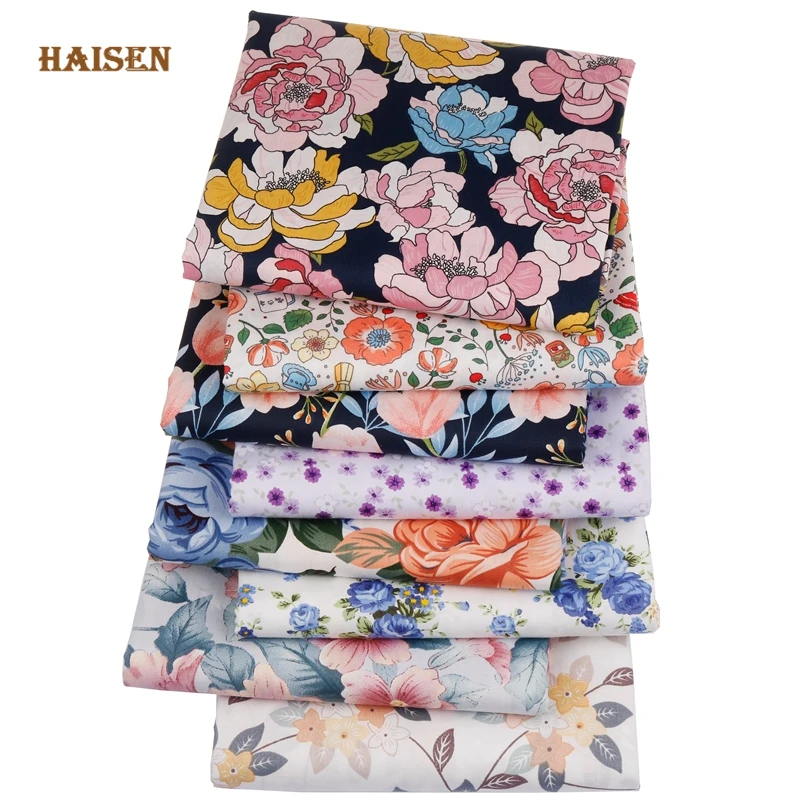 Printed Twill Cotton Fabric,Gorgeous Floral Cloth ,DIY Sewing Quilting Home Textiles Material For Baby&Child Bedding,Shirt,Dress