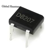 10pcslot diode bridge retifica db207 dip 4 db207s dip4 2a 1000v power diode rectifier 1000v electronic components