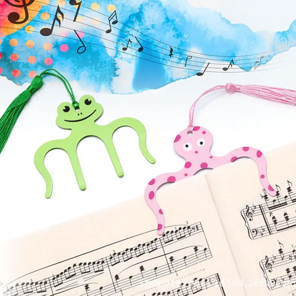 Зажим для музыкальной книги с мультяшными животными металлический держатель