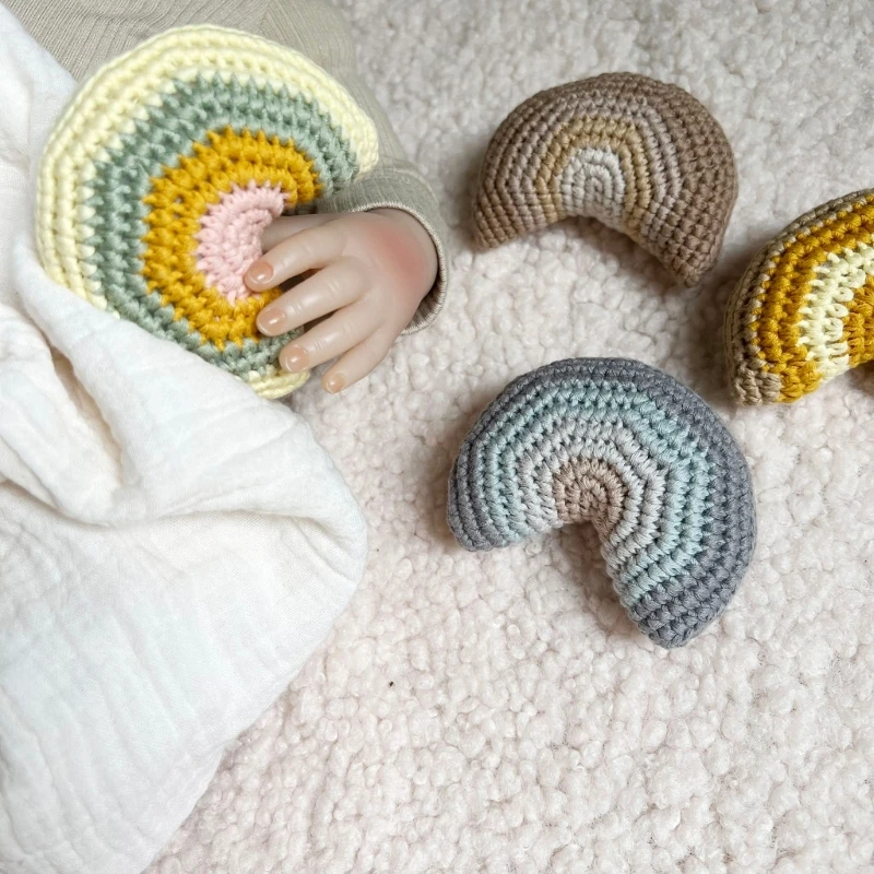 Вязаная крючком игрушка Радуга Игрушка для кроватки сна Детская