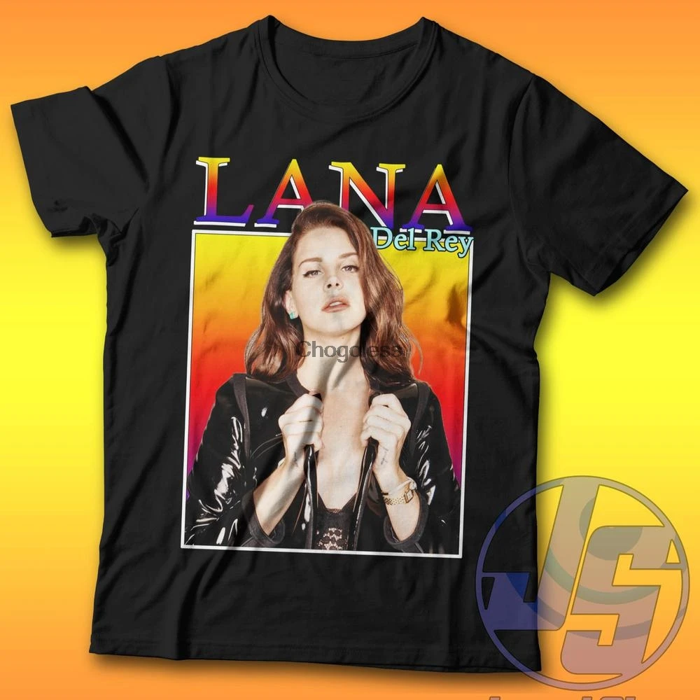 Винтажная футболка с надписью Лана Дель Рей |