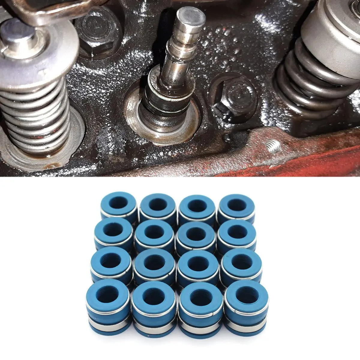 16 шт. Набор уплотнений для стержня клапана BBC Chevy Chevrolet Big Block Performance FKM