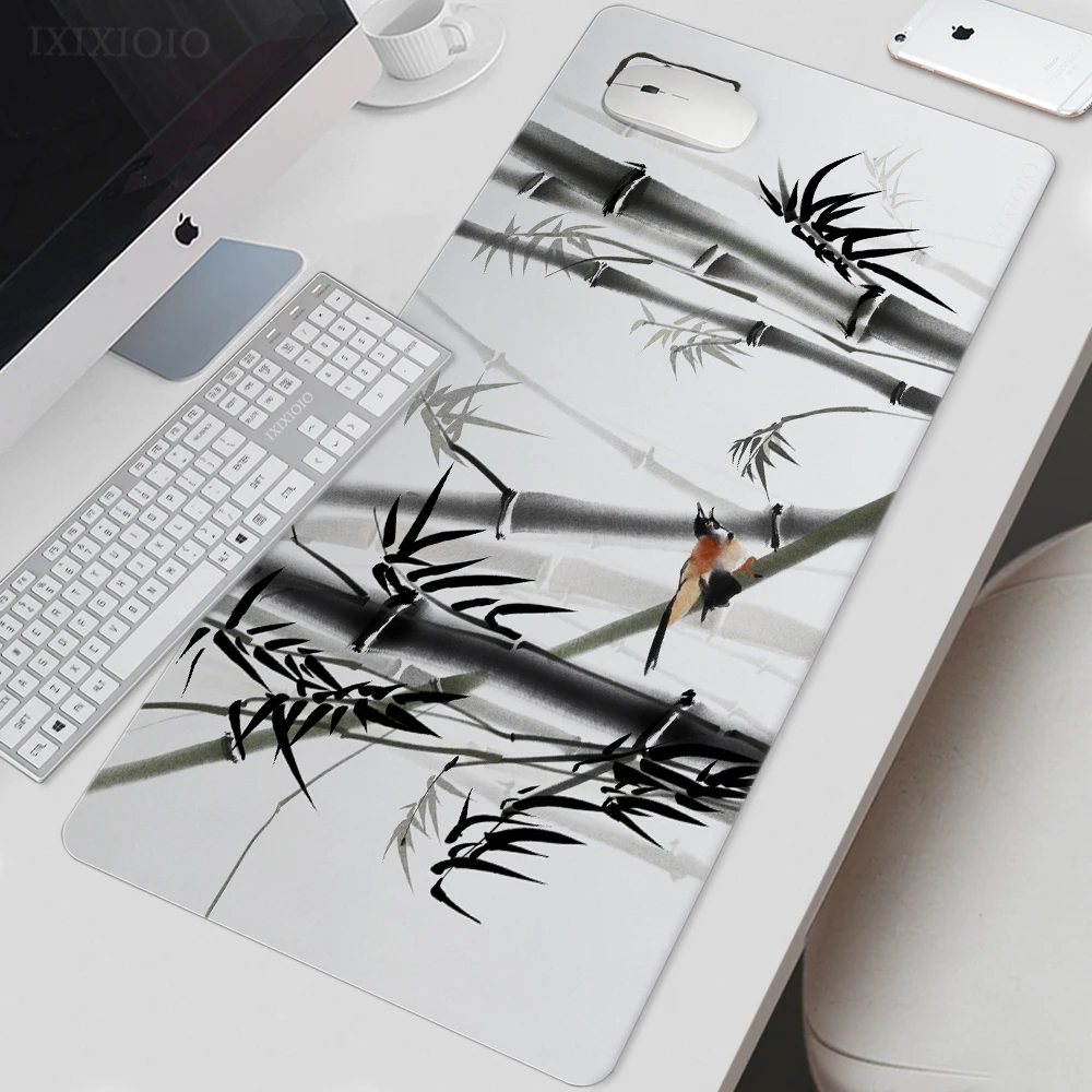 

Mouse Pad Gaming Chinese Art Ink Painting XL Home Mousepad XXL keyboard pad Playmat Non-Slip Office Desktop Mouse Pad Mice Pad