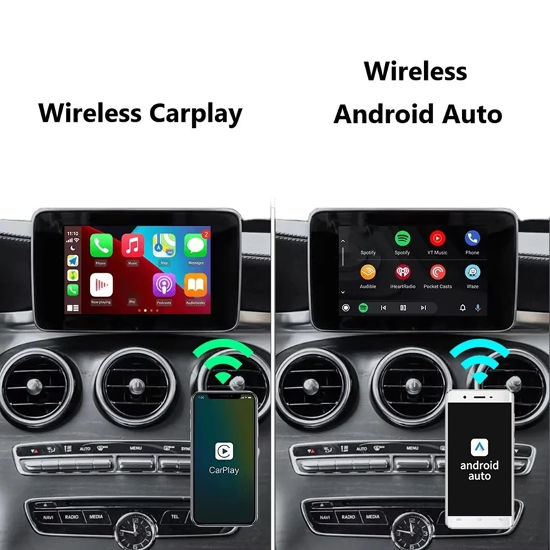 Фото Беспроводной модуль CarPlay для C/GLC/S-класса W205 W253 с системой NTG5.0, интерфейс Android Auto и CarPlay №4