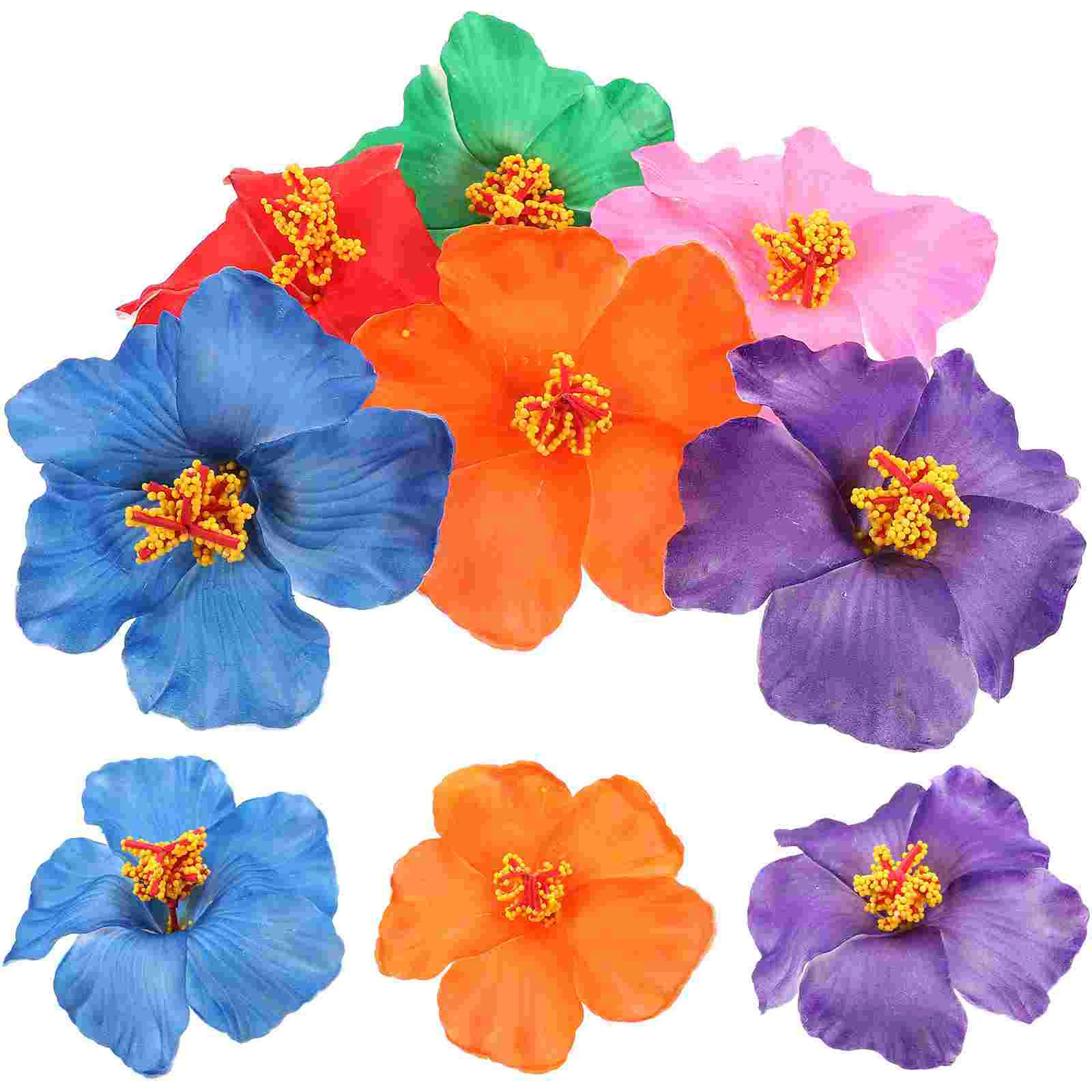 

Hibiscus Hair Clip Hawaiian Flower Hair Barrettes Women Girls Hawaii Tropical Luau Summer Beach Party Supplies Wedding