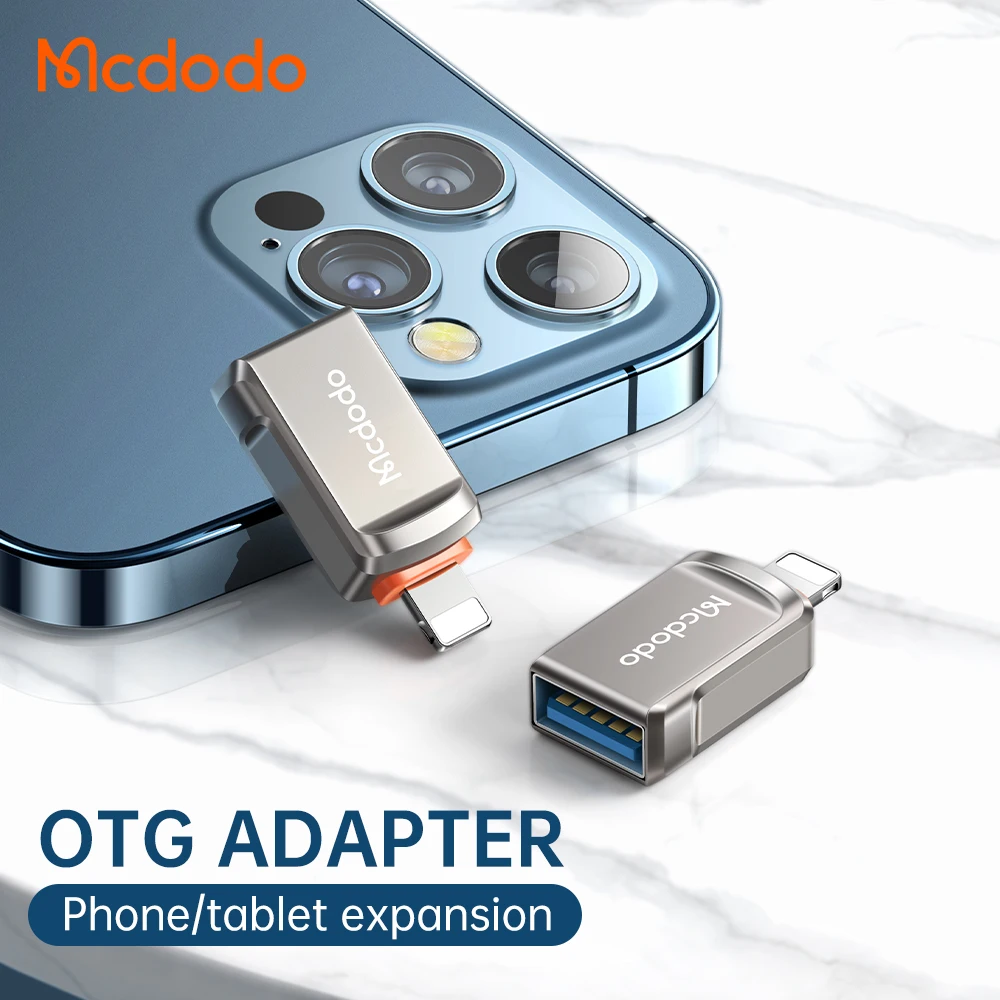 Mcdodo USB 3.0 to lightning OTG Adapter For iPhone 14 13 12 11 Pro XS Max iPad Tablet SD Card U Disk Flash Drive Data Converter