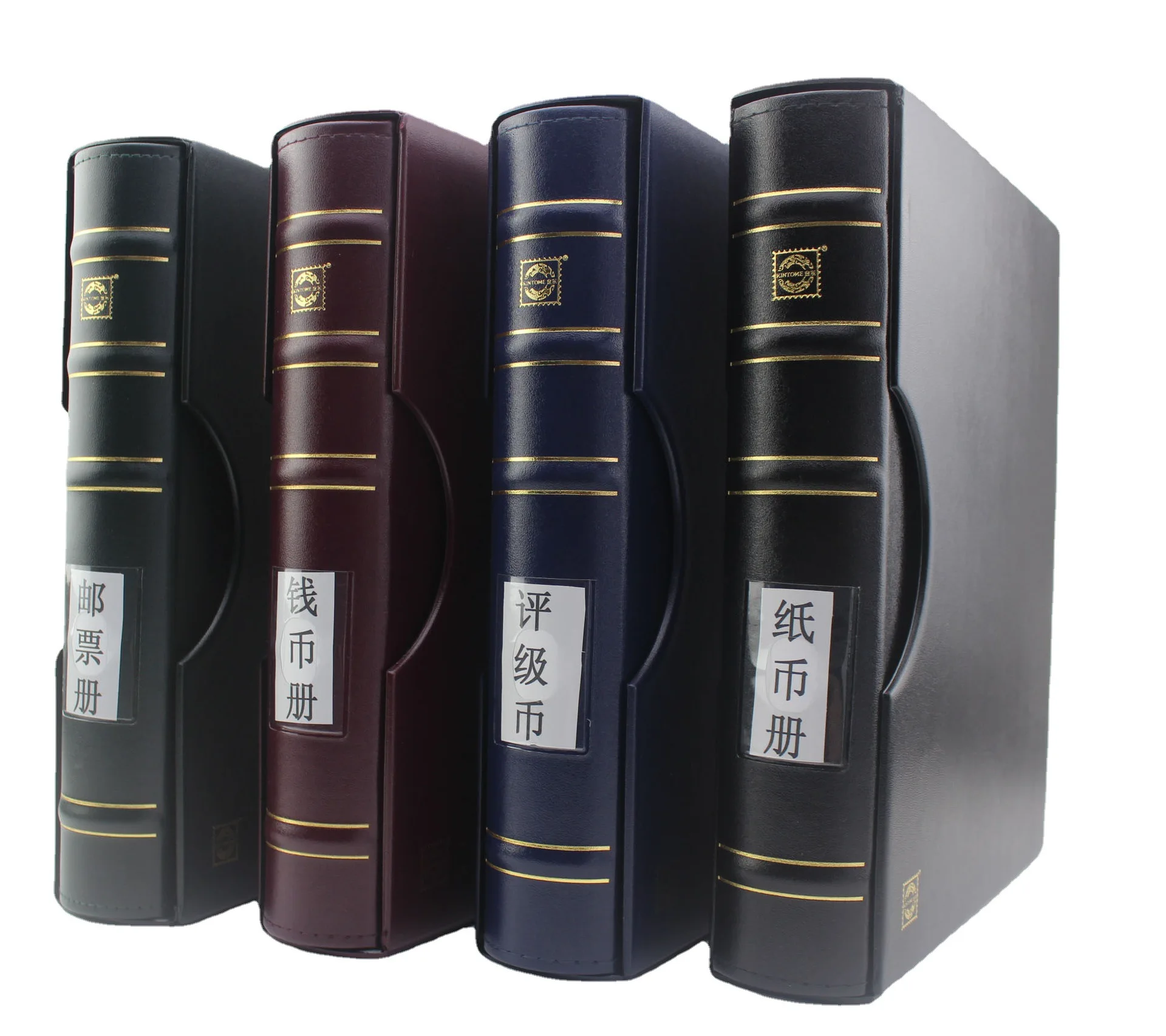 

KINTOME бамбуковая книга для монет, памятная коробка для оценки, коллекция защитной книги, пустая книга