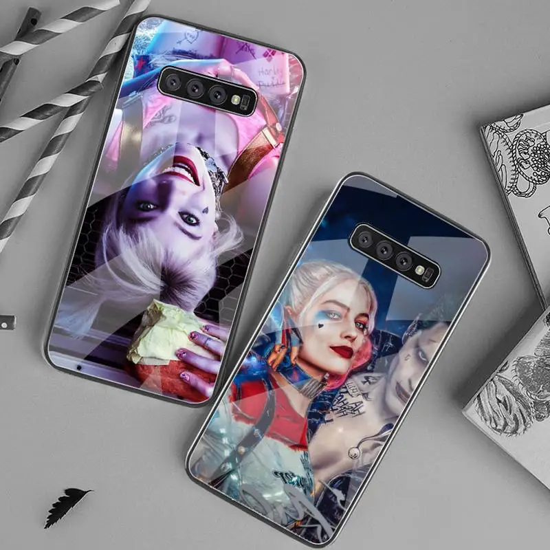 

DC Harley Quinn Phone Case Tempered Glass For Samsung S20 Ultra S7 S8 S9 S10 Note 8 9 10 Pro Plus Cover