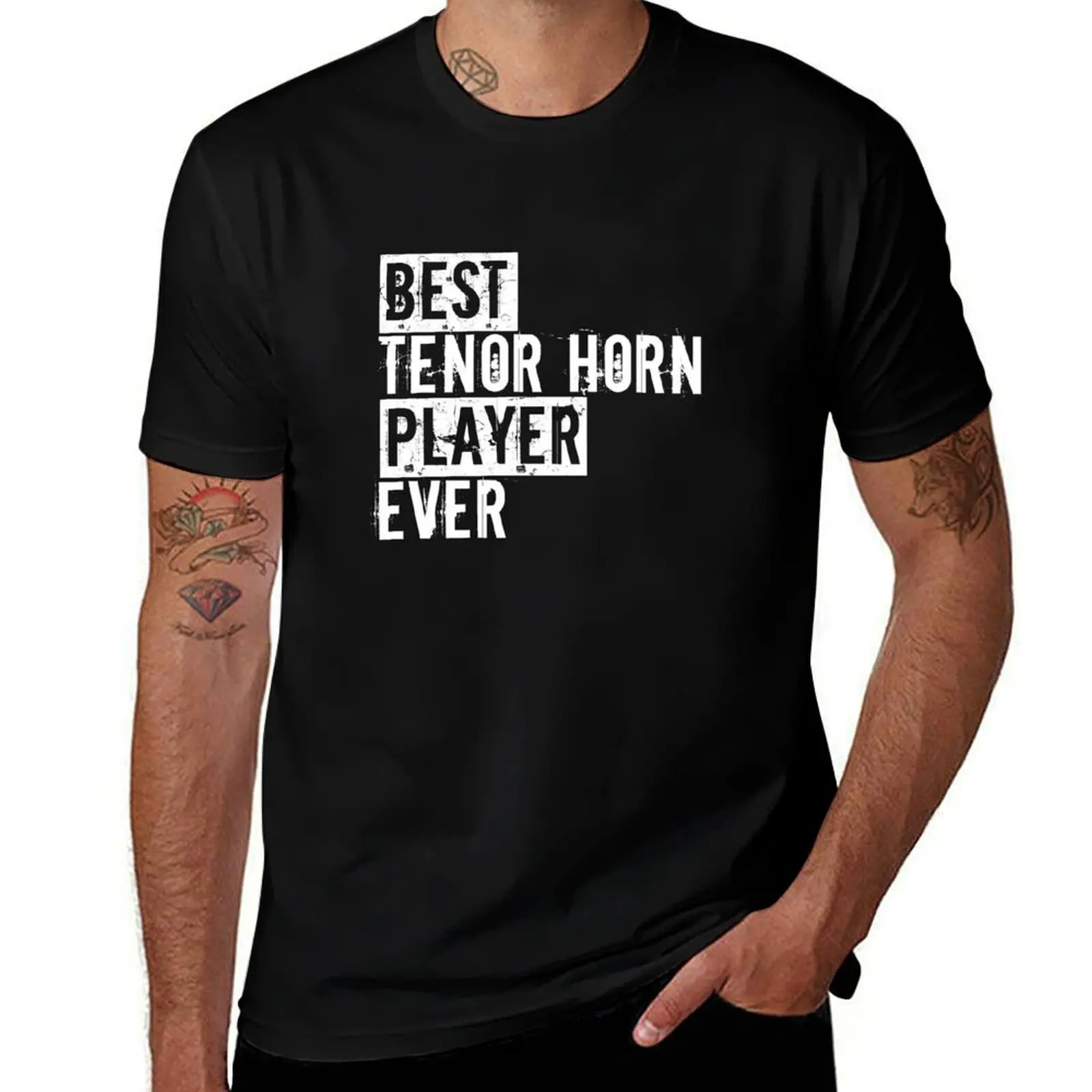 Забавная латунная музыка лучший тенор-рог Player Ever Hornist футболка одежда в стиле