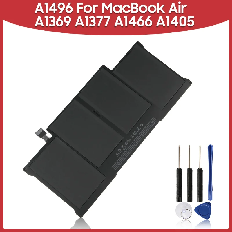 

Оригинальный сменный аккумулятор 7150 мАч A1496 для MacBook Air A1369 A1405 A1466 A1405 A1377, Аккумуляторы для ноутбуков