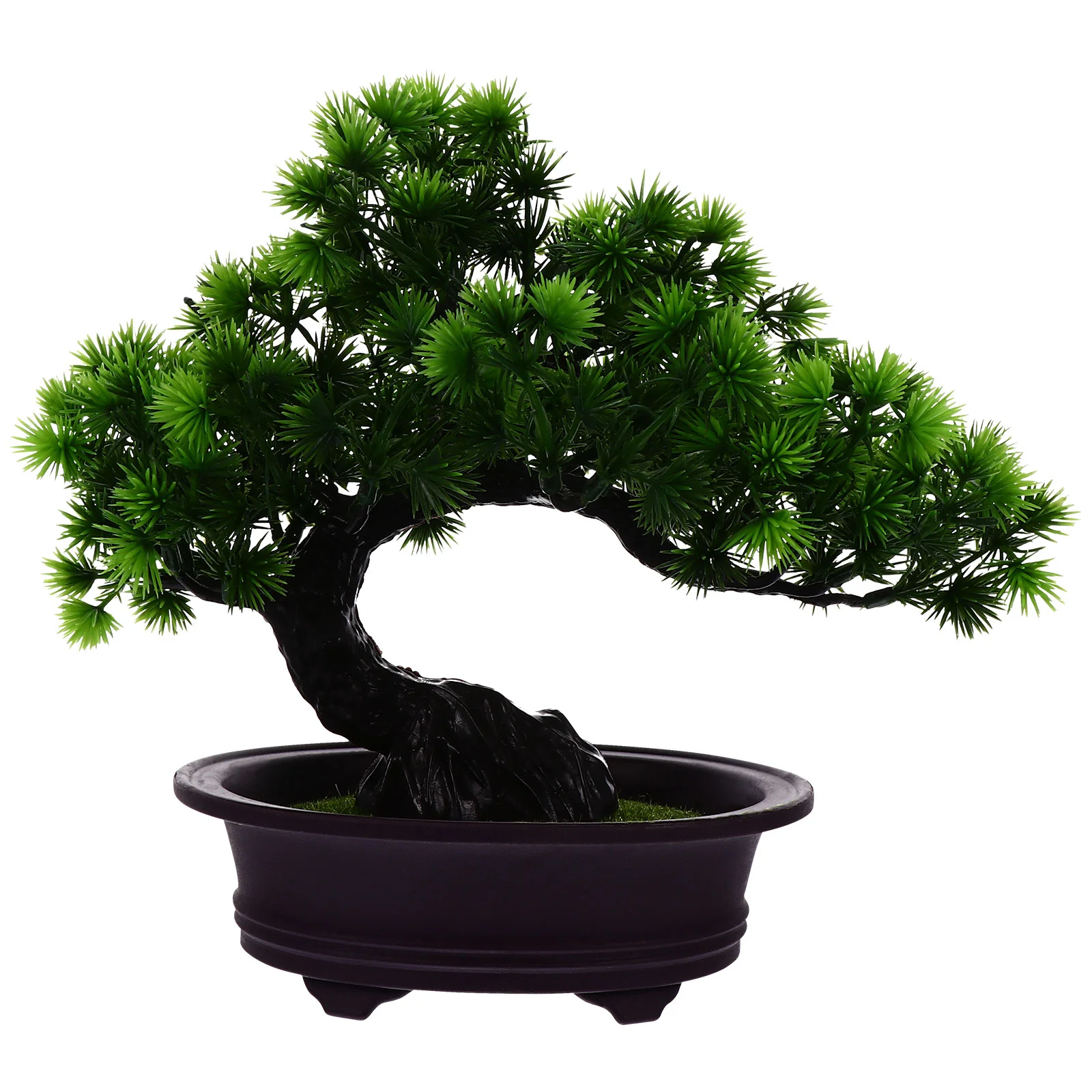 

Welcoming Pine Ornaments Simulation Bonsai Realistic Tree Fake Potted Plastic Office