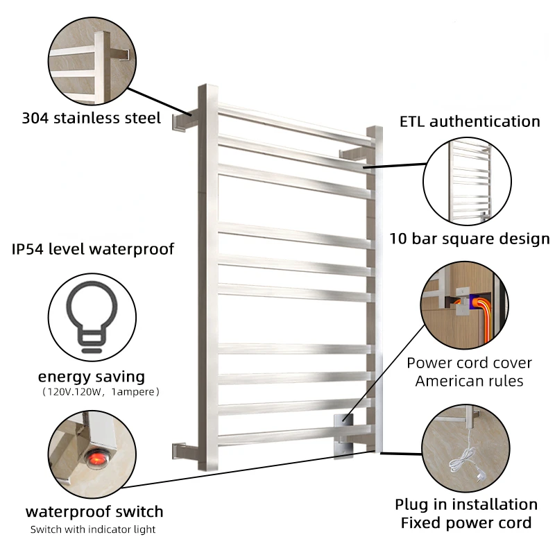 Koop handdoekenrek timer