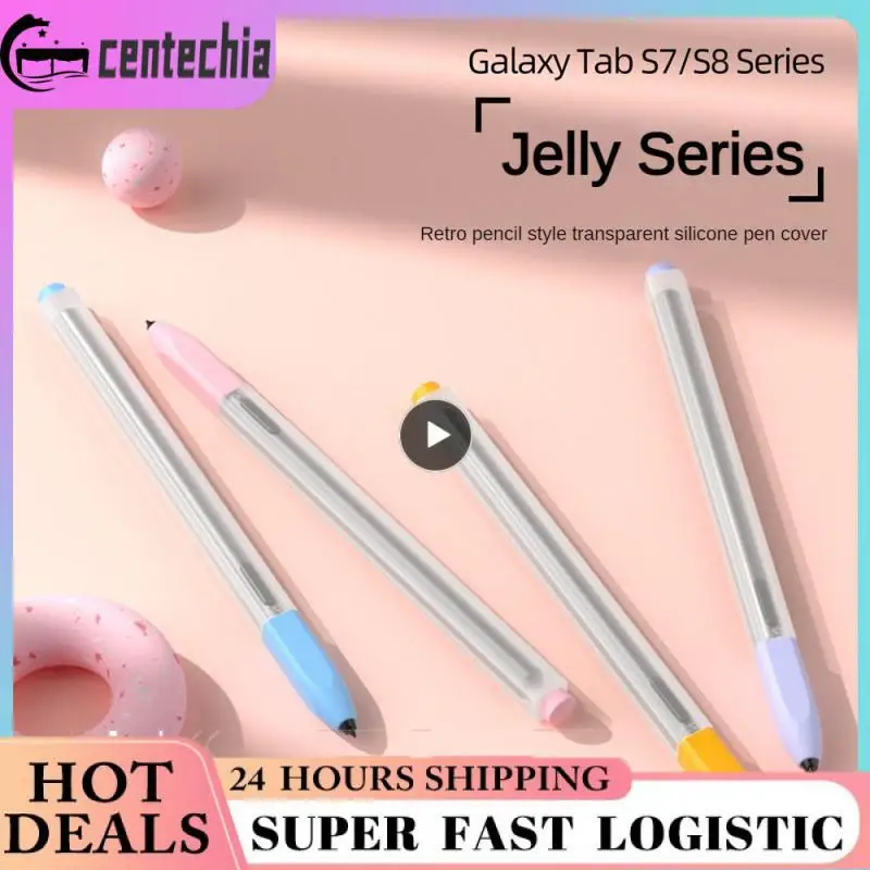 Shape Pen Set Solid Color Protective Sleeve Fresh Color Matching Touch Pen Cover All-inclusive Protection Stylus