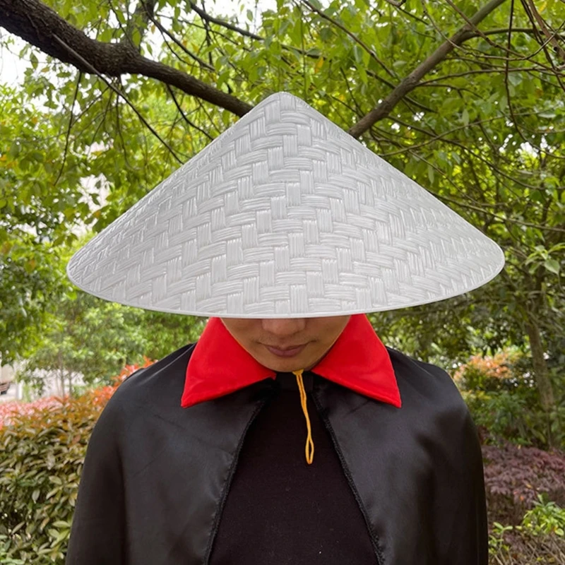 

Тканая шляпа от солнца, танцевальная шапка с регулируемым ремешком на подбородке, пластиковая для женщин и мужчин