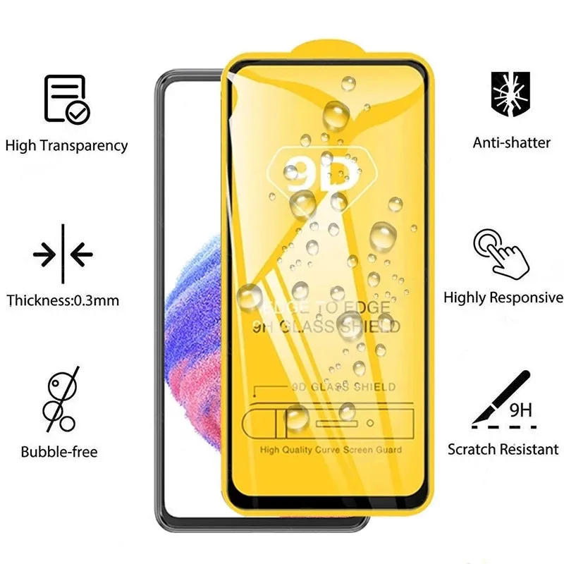 9D Screen Protectors for Samsung A34 A54 A33 A53 A13 A52S 5G A50 A22S A12 A32 A51 A31 A20 A21S A02 A03s A04s Tempered Glass Film