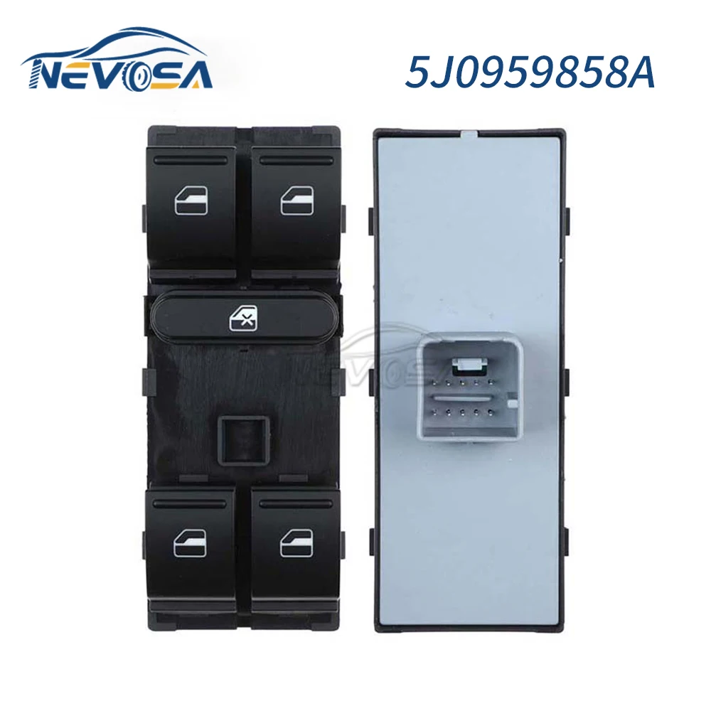 

Главный переключатель стеклоподъемника автомобиля evosa 5J0959858A для VW Sagitar 2006-2011 Golf Jetta Passat Skoda Fabia Roomster Superb