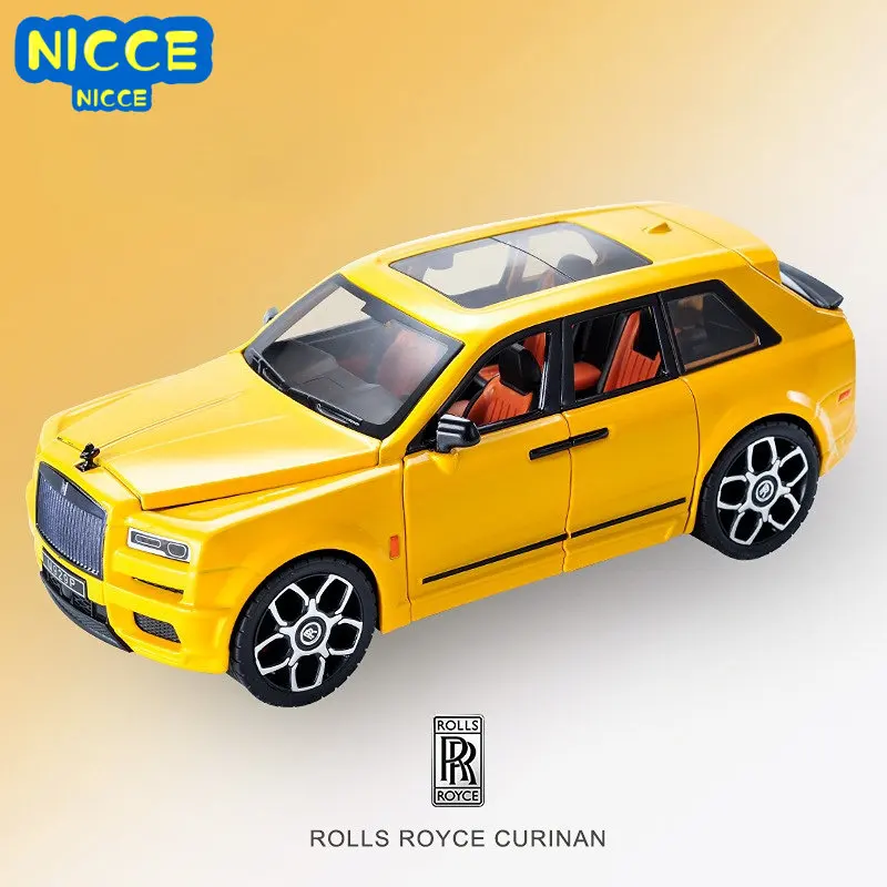 

Nicce 1:20 Rolls Royce Cullinan High Simulation Diecast Metal Alloy Model Car Sound Light Pull Back Collection Kids Toy Gifts