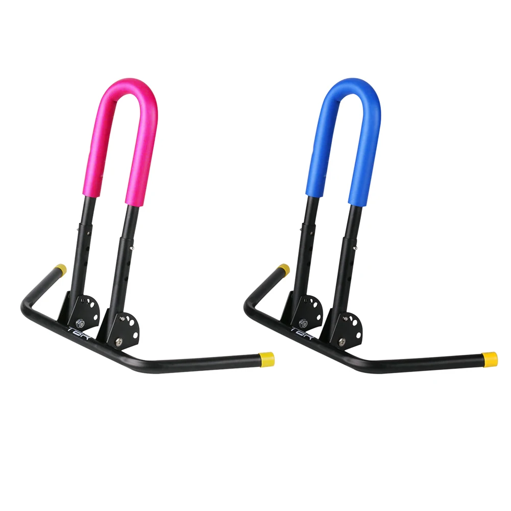 

Folding Bicycle Display Stand Carbon Steel Bike Parking Floor Standing Display Stand Kids Bike Parking Support Rack