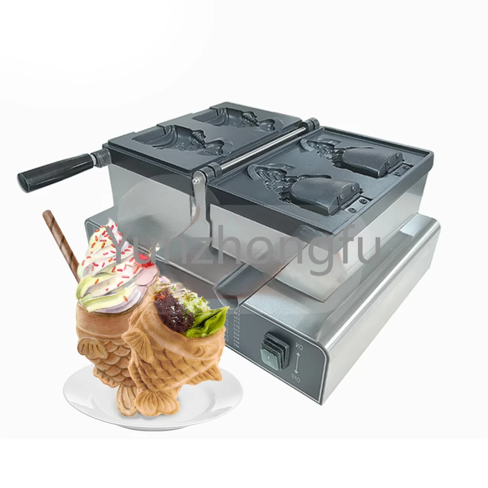 

Новый дизайн, коммерческая вафельная машина производства Taiyaki Deli, коммерческая машина для вафель для рыбы, аппарат для изготовления стаканчика-тайяки для мороженого