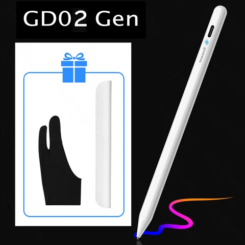 Универсальный стилус для планшета на Android IOS, стилус для Apple Pencil 1, 2 сенсорных ручки, карандаш для iPad Xiaomi Huawei Phone