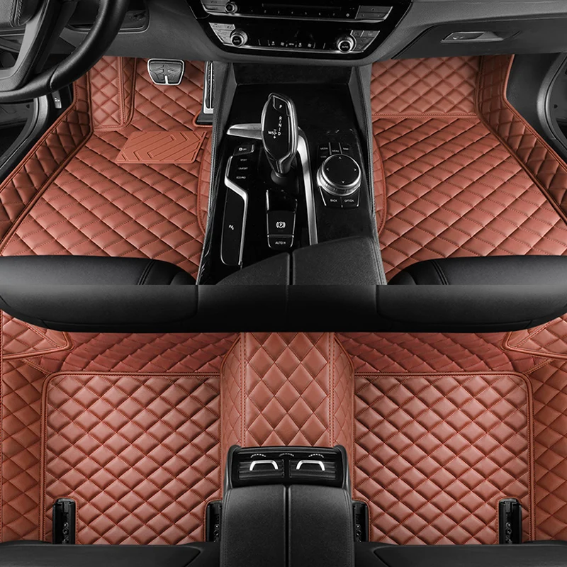 

WZBWZX Custom Made Leather Car Mat For Volkswagen All Models Polo Golf 7 Tiguan Touran Jetta CC Beetle Ww Auto Accessories