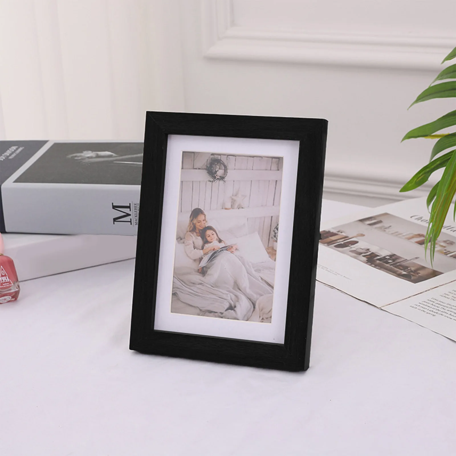 

1pc 4x6 Inches Black Wall Photo Pictures Frame Classic Style Modern Poster Frame Prints Art Home Decoration For Wall Or Tabletop