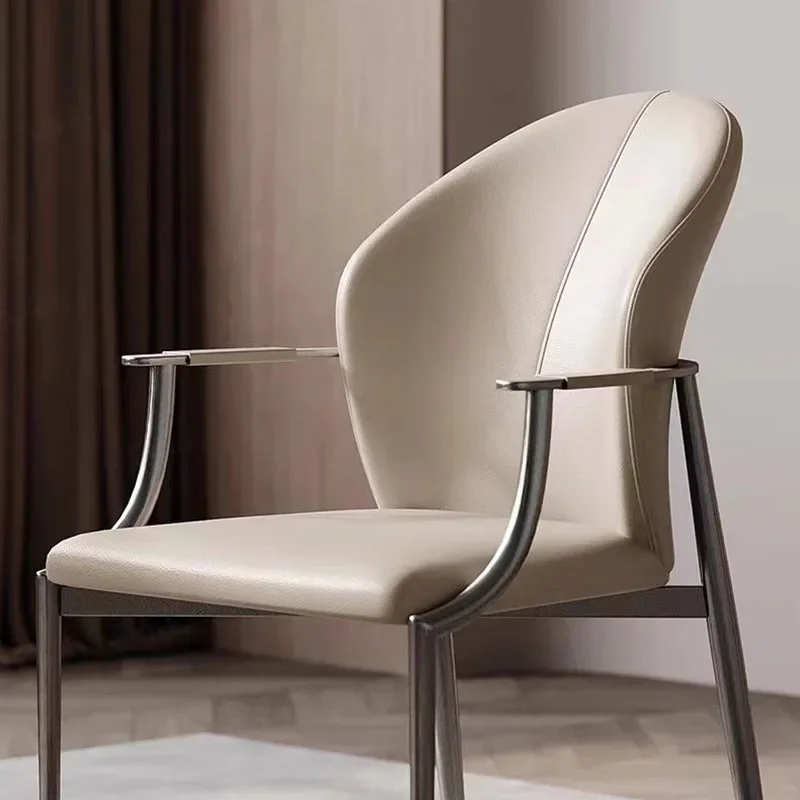 Металлический обеденный стул Regale с обивкой уникальный стояк удобные обеденные