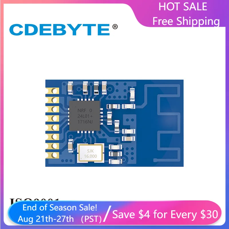 10 шт./лот SPI nRF24L01P 2,4 ГГц 1 мВт PCB антенна IoT uhf беспроводной трансивер nRF24L01 PA LNA передатчик приемник радиочастотный модуль
