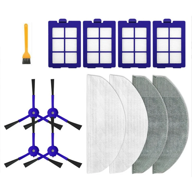 

Боковая щетка, фильтр HEPA, фототкань, моющаяся щетка для швабры для Eufy X8, Сменные аксессуары для робота-подметания