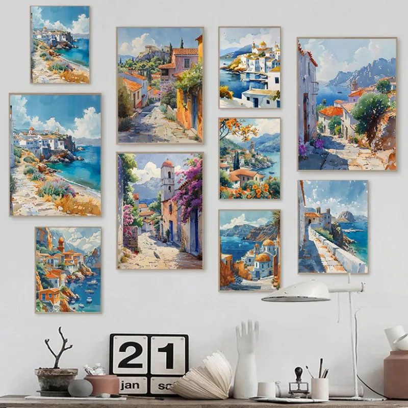 Живопись &quotГреция&quot на холсте