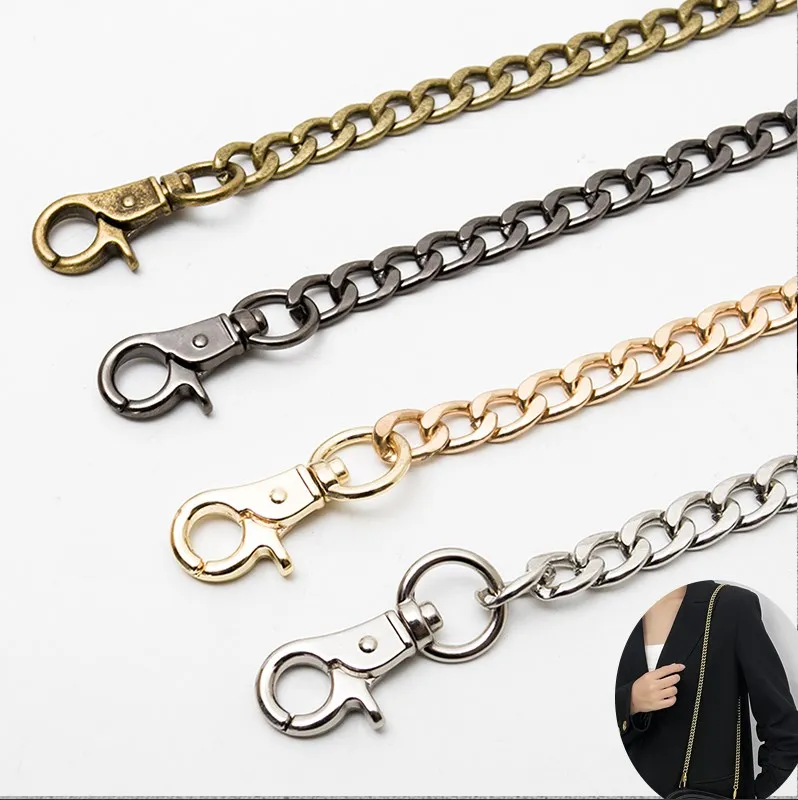 Multicolor Bag Chain Accessories Gold Black Shoulder Bag Chain Metal Bag Chain Strap Crossbody Bag Parts Belt Chain for Bags