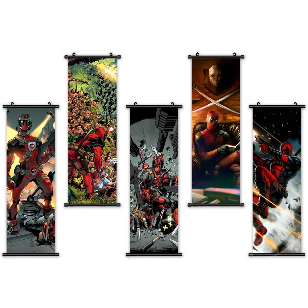 Декоративная Настенная картина из фильма Дэдпул пластиковый свиток для